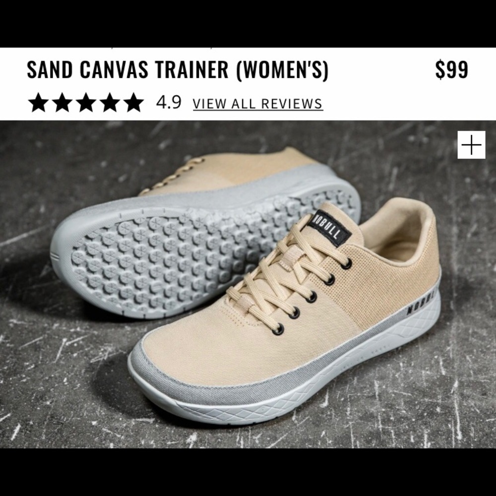 Nobull sand canvas trainers